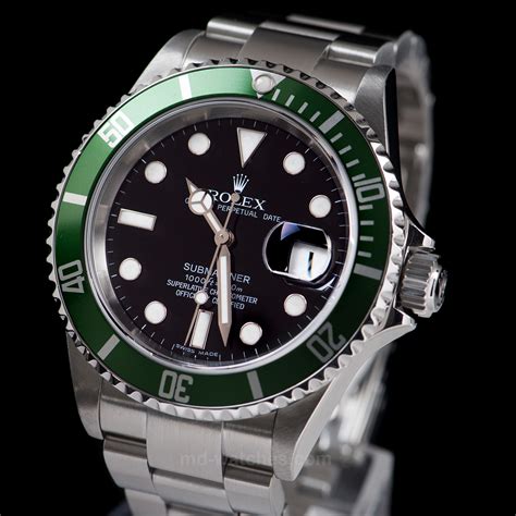 submariner rolex green face|rolex submariner date 40mm.